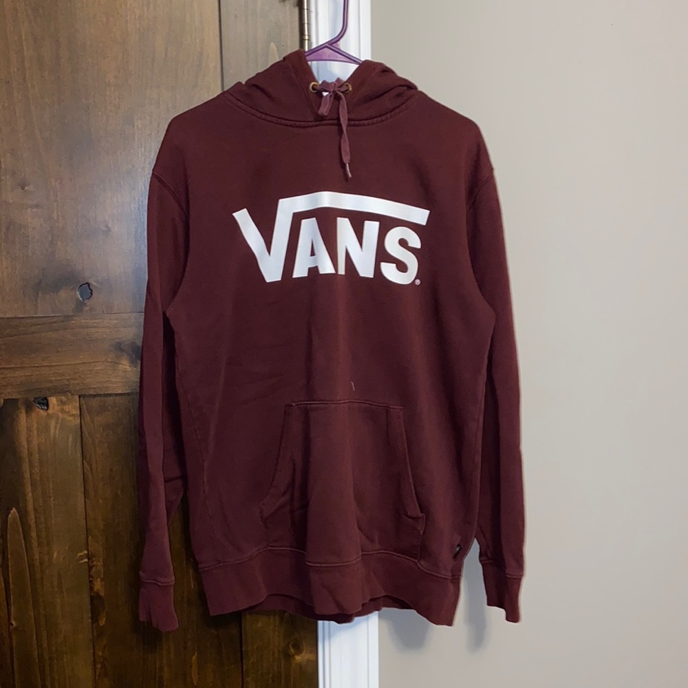 maroon Vans hoodie